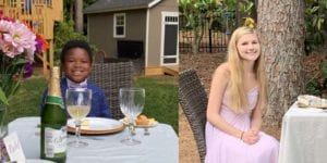 7 year old boy throws party for babysitter after her prom was canceled