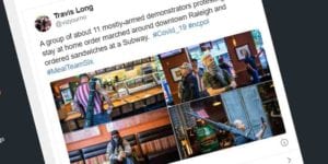 D-list actors flip out over armed protesters at subway restaurant