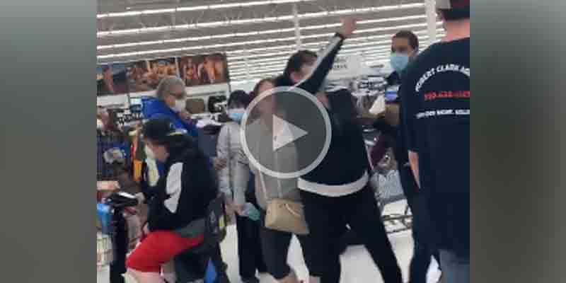 Walmart Shoppers in Burlington County Coronarage Over Checkout Lines