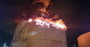 Explosion, fire at asphalt plant wakes jersey town overnight