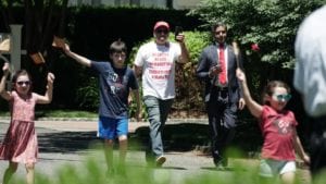 Watch: u. S. Senate candidate hirsh singh, protesters march on phil murphy's home in middletown