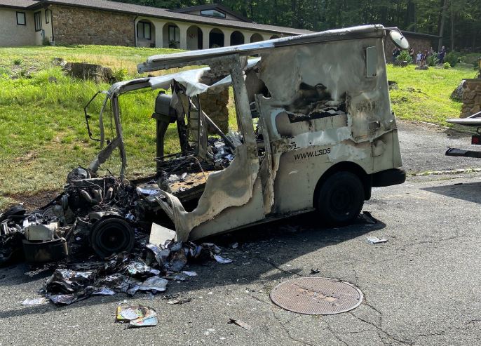 Undetermined Number of NJ Mail In Ballots Burned After Mail Truck Burst Into Flames