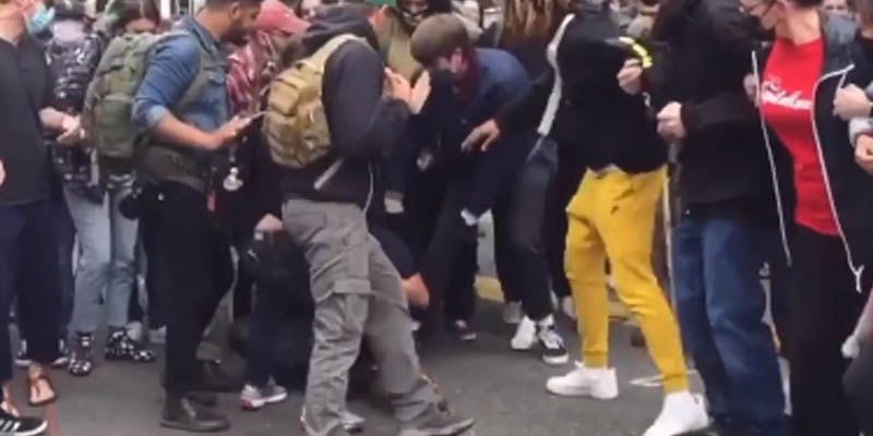 There's No Room for Jesus in Seattle Autonomous Zone as Preacher Beaten and Removed for Preaching