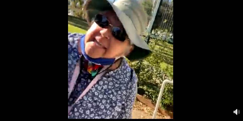 Boomer Karen Loses Her Mind Because "Asian" Woman Stretching Out in Public