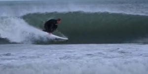 Check it out as surfer hits small, but perfect waves in jersey