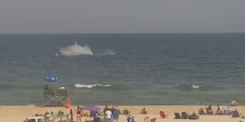 Watch As Web Cam Captures Banner Plane Crashing Into Ocean Off LBI