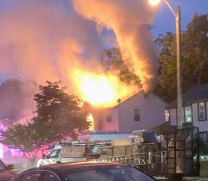 Home in new jersey struck by lightning burns down