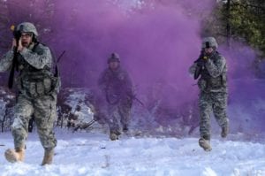 Murphy's national guard troops are counting election ballots