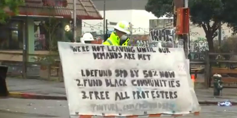 5 Videos of the Dismantling of Seattle's Lawless CHOP Zone