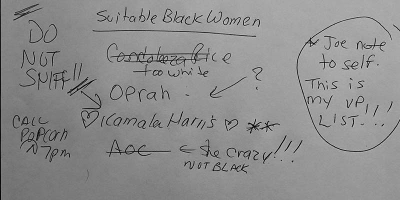 AP Photographer Snaps Photo of Joe Biden's Notes During Press Conference