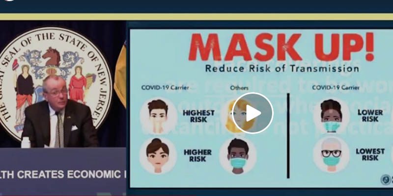 Murphy Signs Executive Order Requiring Outdoor Wearing of Face Coverings