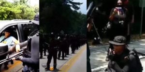 Hampton: hundreds of armed black militants harassing white americans in stone mountain, georgia