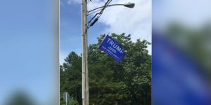 Trump flag on utility pole in jackson stirs strong emotions among neighbors