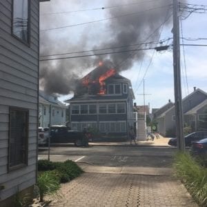 Firefighters save seaside park home from total destruction from fire on sunday - photo licensed by shore news network.