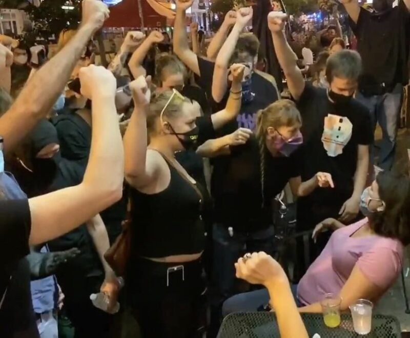 WATCH: BLM Protesters Bully, Harass Woman To Raise Her Fist in Support