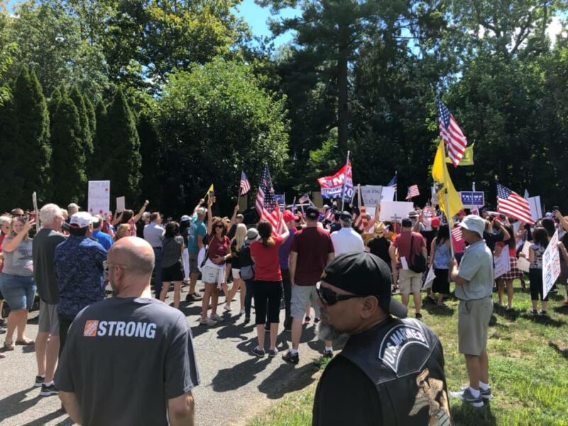 New Jersey Patriots March on Murphy's House to Protest Mail-in Ballot Election