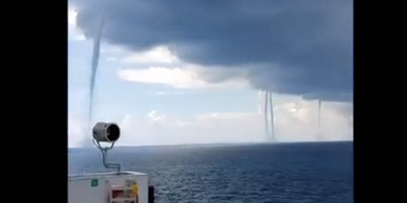 It's 2020, Why Not? Six Waterspouts Simultaneously in Gulf of Mexico