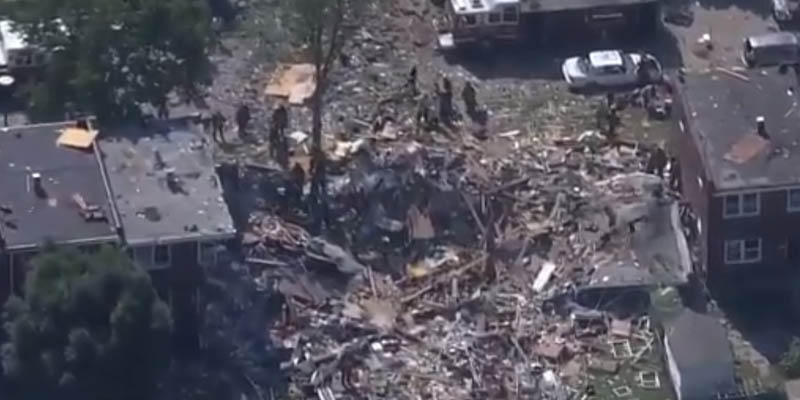 Three homes destroyed in Baltimore Explosion