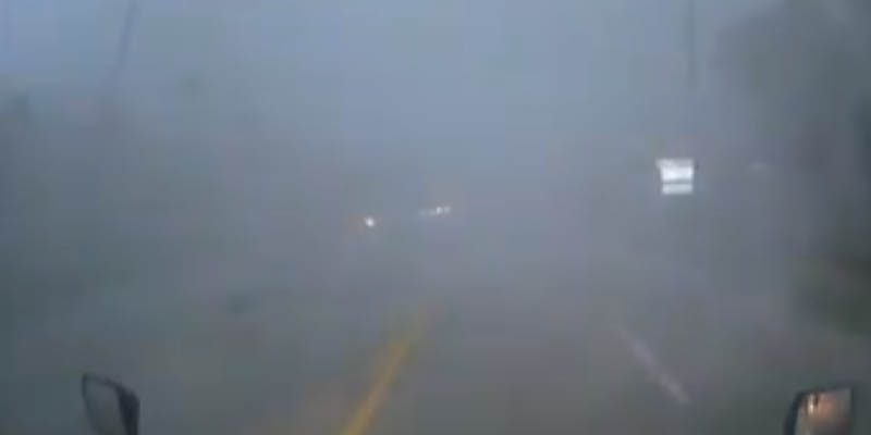 FHP Releases Video of Box Truck Caught Inside Possible Tornado