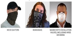 New jersey hospital bans ineffective face coverings that do not stop covid-19