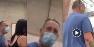 Watch: coronaraging maskhole caught on video terrorizing female clerk at manahawkin costco