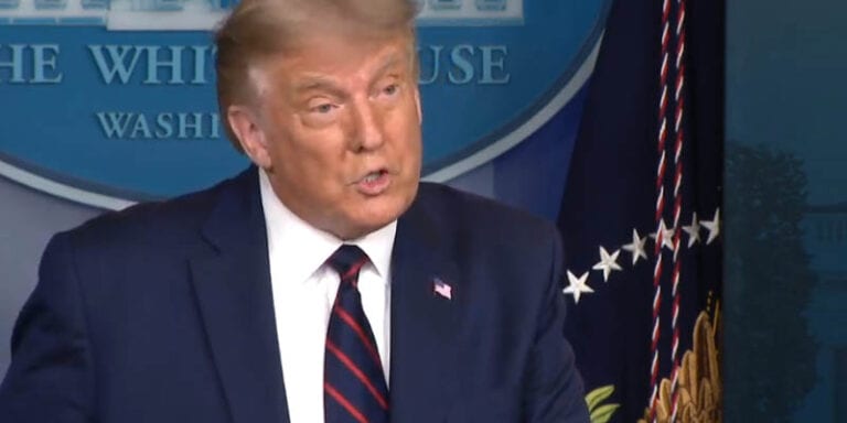 Trump: democrat lockdowns doing far more damage to americans than "china virus" - photo licensed by shore news network.