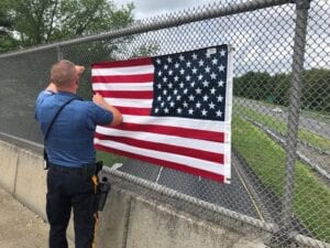 Murphy administration removes 9-11 memorial american flags from highway overpasses