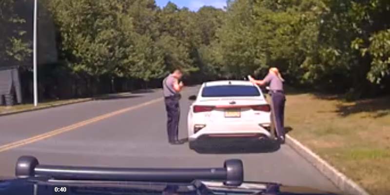 She was in shock to find out what this driver had in his pocket during police traffic stop