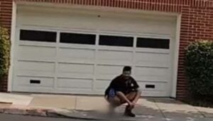 Man poops in nancy pelosi's driveway, calls it "peaceful protest"