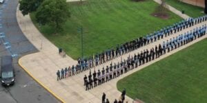 Lakewood police officers quarantined after being exposed to covid-19 at funeral held for fallen officer