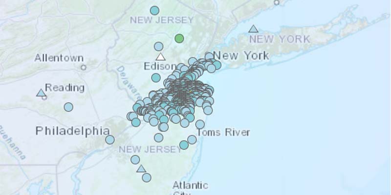 US Geological Survey Confirms 3.1 Magnitude Earthquake in Freehold
