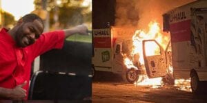 No justice as blm burns black owned business in rochester