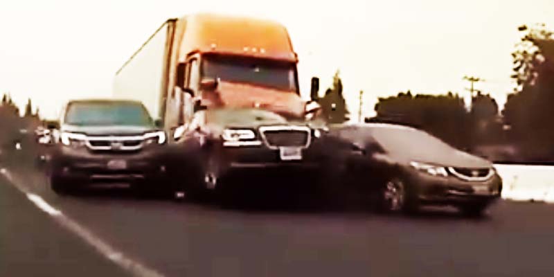 Video Captures Deadly California I-5 Tractor Trailer Crash