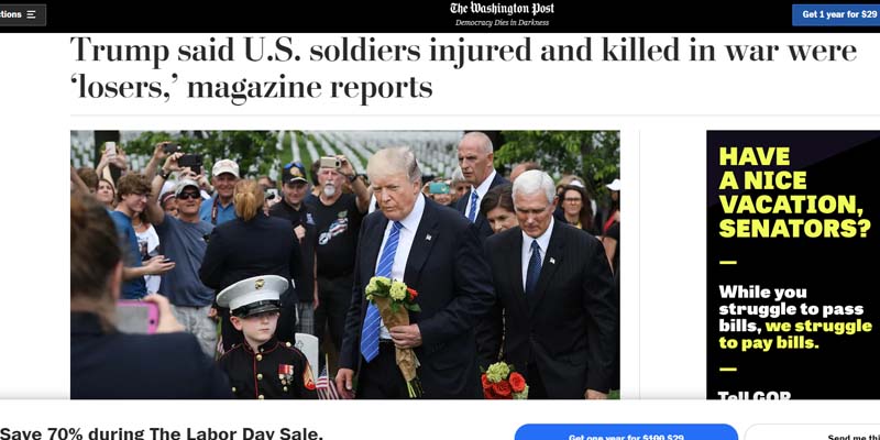 Wife of Slain Soldier Whose Child Used by WaPo Says Newspaper Lied About Trump