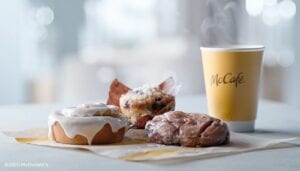 Mcdonalds giving away free apple fritters, blueberry muffins, cinnamon rolls next week