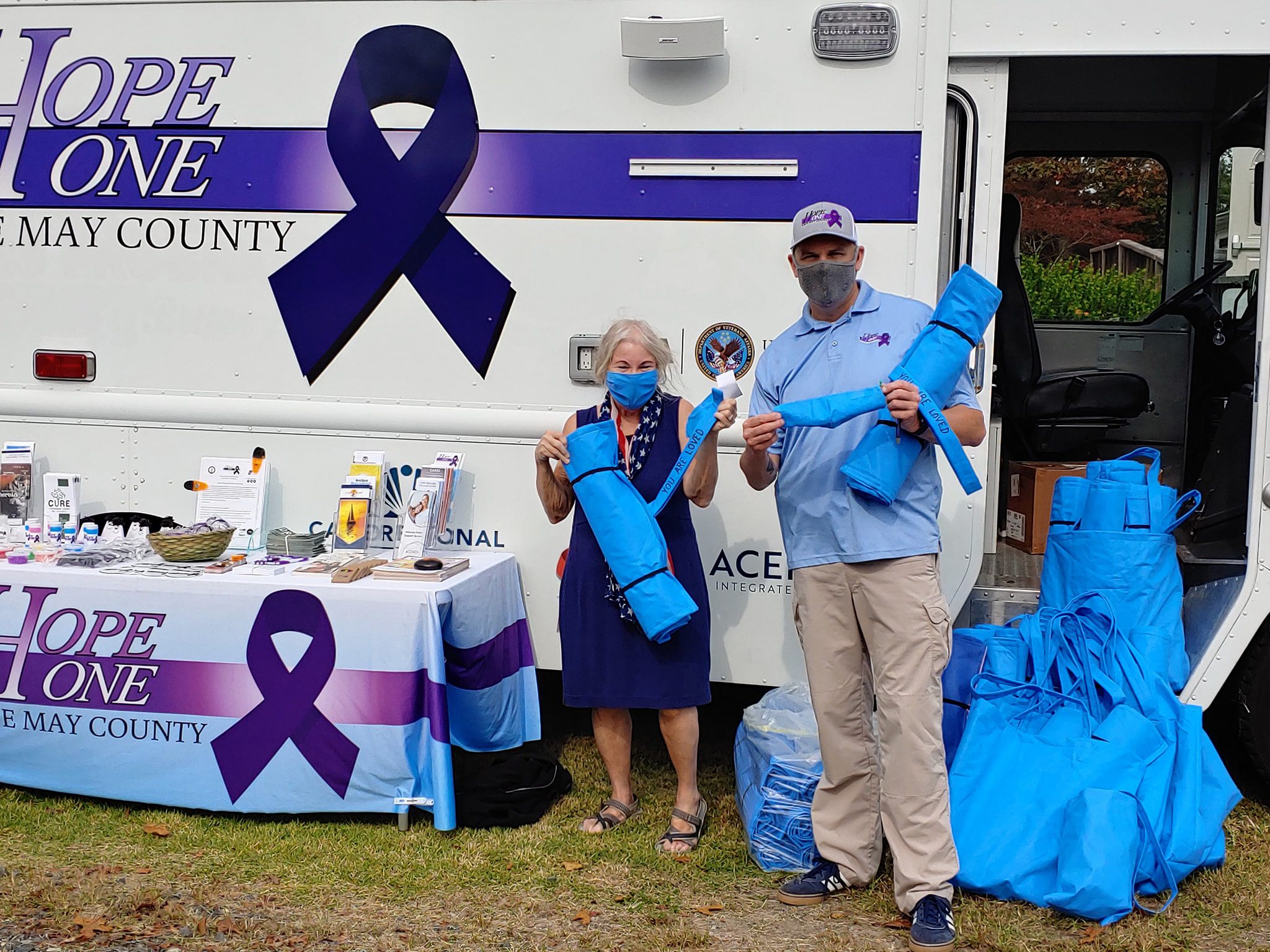 Hope One Cape May Presented With PPE, Sleeping Mats for Homeless