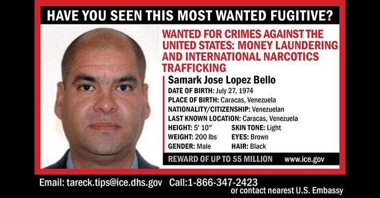 $5M Reward for ICE Most Wanted Fugitive