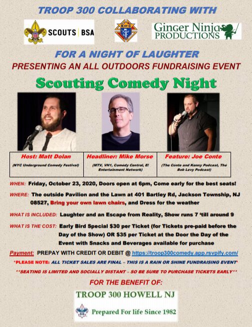 Scouting Comedy Night