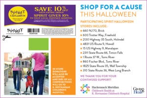Spirit halloween again selects k. Hovnanian children’s hospital as recipient of spirit of children annual fundraiser