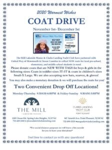 Spreading the word about our warmest wishes coat drive 2020 on behalf of the united way of monmouth and ocean counties