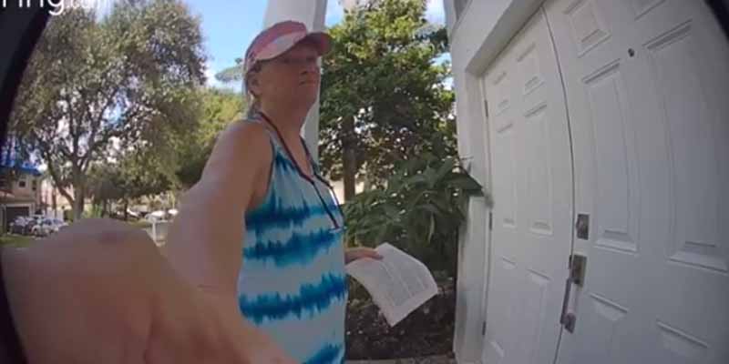 Crazy HOA Karen Threatens to Sue Neighbor Over Presidential Lawn Sign