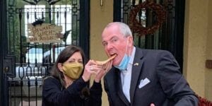 Picture of phil murphy eating mike testa's pizza goes viral, upsets republicans, breaks quarantine rules?
