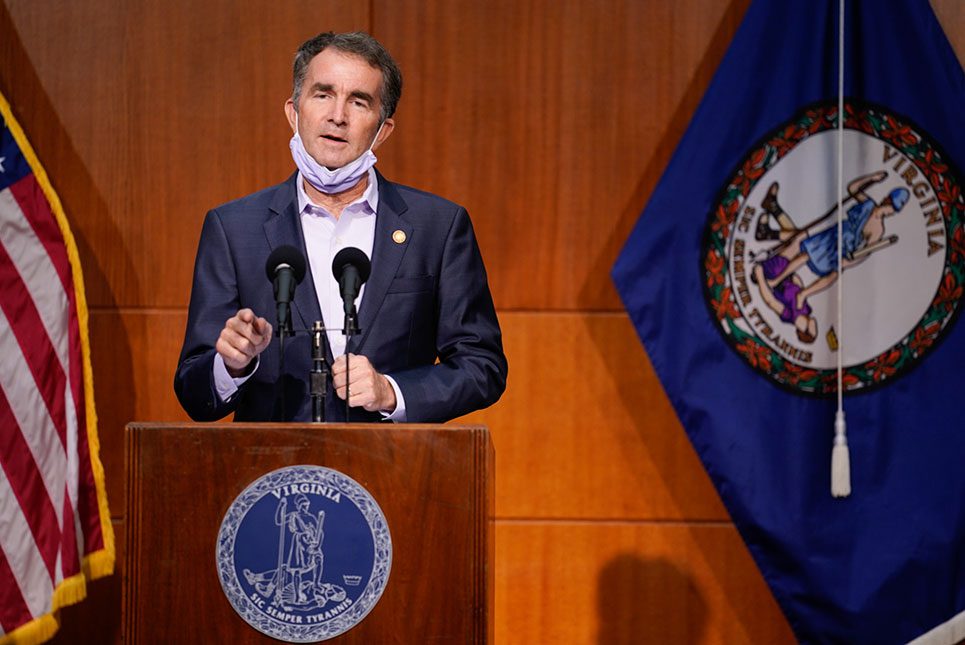 Virginia Governor Northam Returns to Work After Recovering from COVID-19