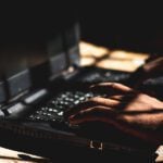 Using computer to commit a crime in darkness.