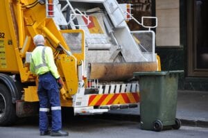 In portland, even garbage truck drivers are not safe from random violence
