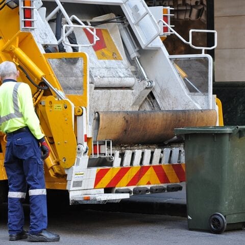 In portland, even garbage truck drivers are not safe from random violence - photo licensed by shore news network.
