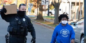 150 families in dover will have a proper thanksgiving dinner thanks to dover pd, u. S. Airforce, others