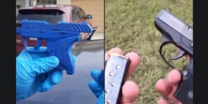 Pasco deputies retrieve gun painted to look like toy from fleeing perp