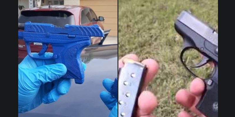 Pasco deputies retrieve gun painted to look like toy from fleeing perp