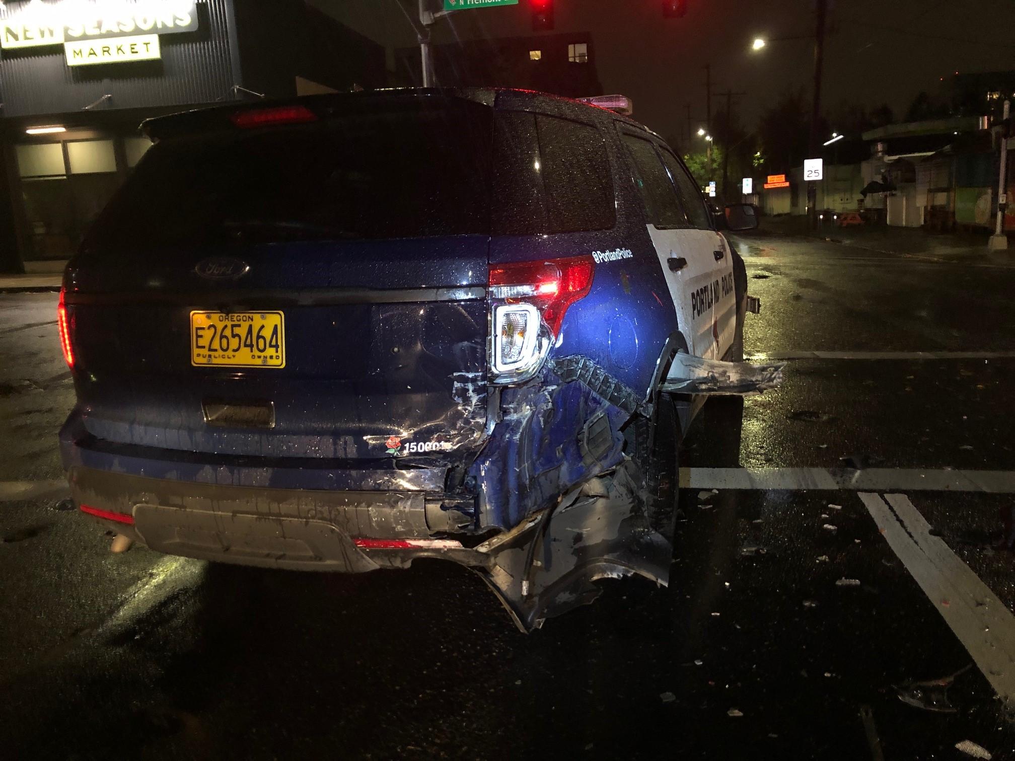 Portland Police Officer Victim of Hit and Run